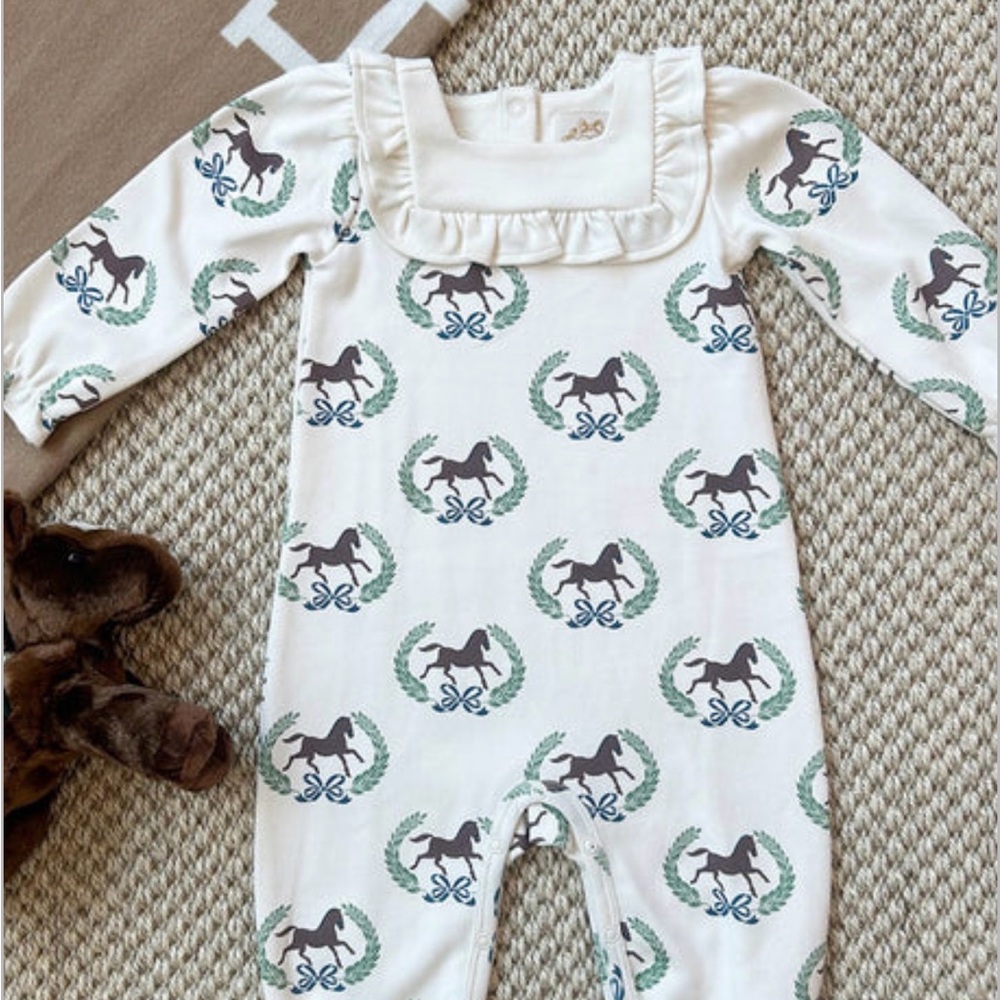 Beaufort Bonnet Company- Darla Day Romper 12-18M